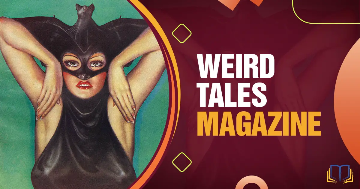 featured image that says weird tales magazine and has an image from a cover