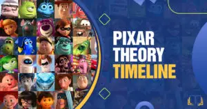 featured image that says pixar theory timeline